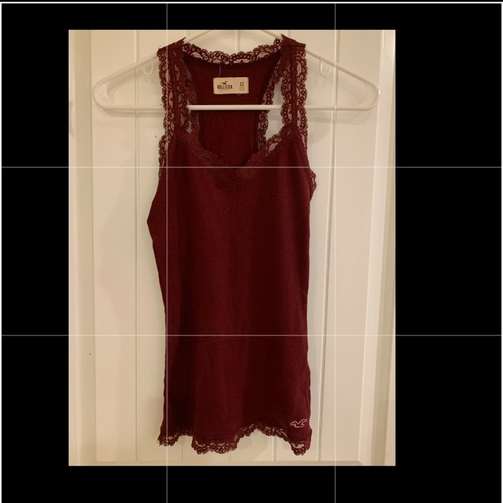 Hollister lace trim tank